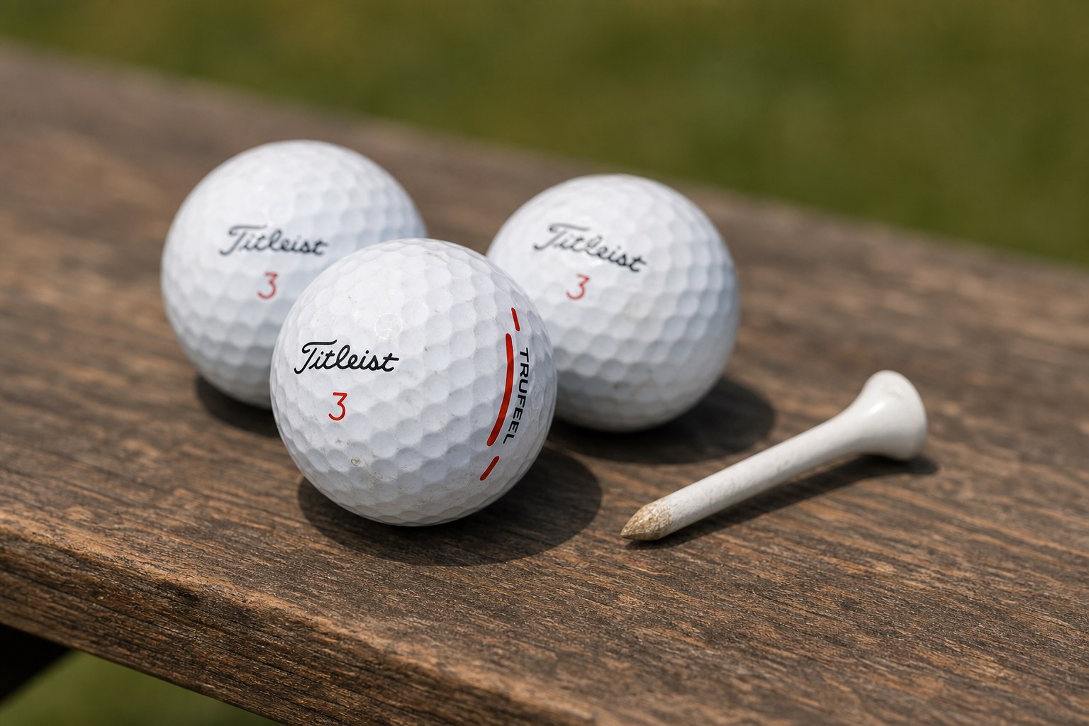 Weiße Titleist TruFeel Lakeballs der gemischten Qualität AAAA und AAA