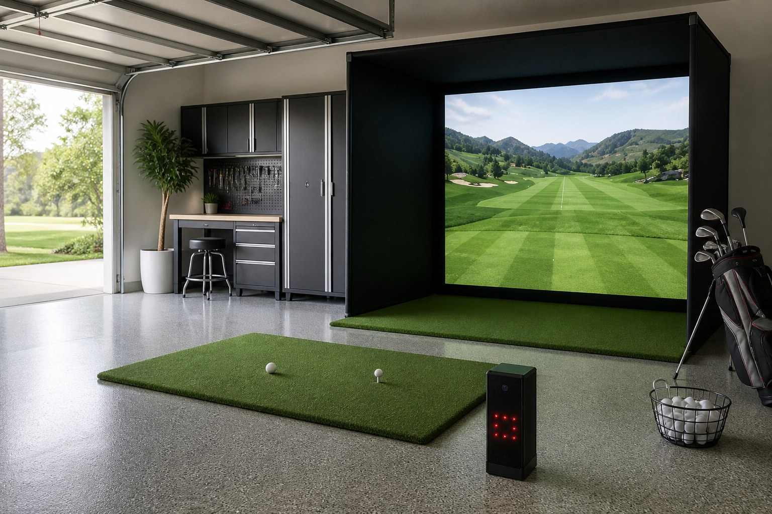 GSK Golfbox in einer garage